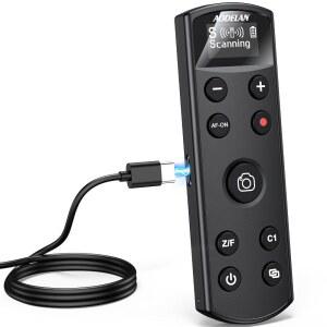SONY 카메라 무선 리모컨용 충전식 OLED 셔터 릴리스 | ZV-1 ZV-E10 A6400 A6700 A7C A7용IIIA7IVRX100 VII DSC-RX0 IIDSC-RX100 RMT-P1BT 교체