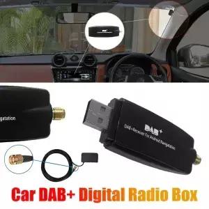 DAB 수신기 안테나 공중 박스 라디오 어댑터 USB 인터페이스 안 51 이상용 휴대용 자동차