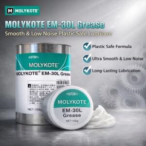 MOLYKOTE EM-30L 그리스 PAO 합성 윤활유 플라스틱 기어용 화이트 저소음 내마모성
