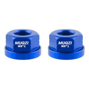2pcs M9/M10/M10x3/8 자전거 허브 너트 고강도 알루미늄 리어 액슬 나사 아노다이징 녹 방지 액세서리