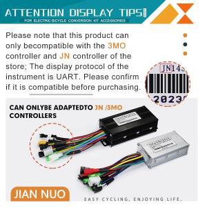 LCD T24USB 포함 컬러 디스플레이 24V-72V 5핀 SM/방수커넥터 포함 UART 2 통신용 전기 자전거 부품