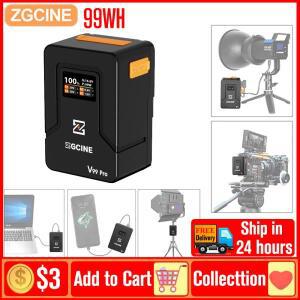ZGCINE ZG-V99 Pro 키트 V-마운트 배터리 보조 파워뱅크 DSLR 카메라 캠코더 비디오 라이트 모니터용