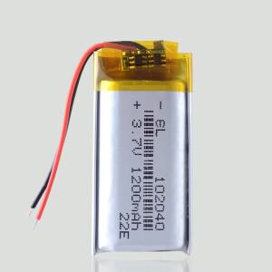 3.7V 1200mAH 102040 MP3 DVR LED 램프 GPS 음성 레코더 용 폴리머 리튬 이온/리튬 이온 배터리