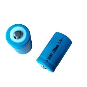 교체 배터리 14250 3.7V 1200mAh 충전식 리튬 녹색 외부 라인 penlight