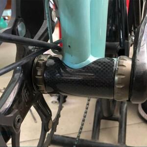 Brompton 접이식 자전거 하단 브래킷 용 TWTOPSE 카본 보호 장비 가드 패드 액세서리