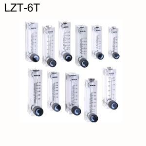 PMMA 가스 유량계 공기 1/4 인치 BSP 암 사각형 패널 유형 로타미터 LZT-6T, 0.1-1LPM 10-100LPM 2-20LPM 0