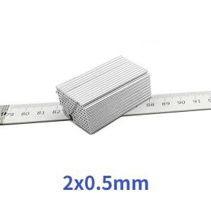 2x0.5mm 강력한 실린더 자석 원형 미니 소형 가정용 냉장고, 사무실 DIY용
