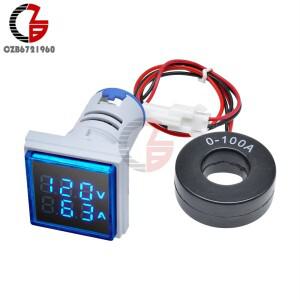 볼트게이지 볼트메타 AC 50-500V 0-100A 집열판장 LED 디지털 전압계 전류계 110V 220V 자동차 테스터 감지
