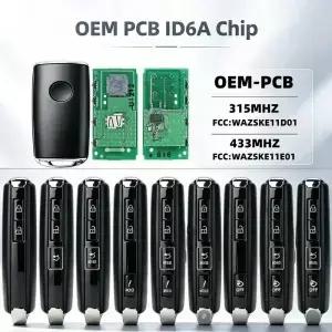 OEMPCB는 마쓰다 2019 3 Cx30 스마트 리모컨 키 ID6A칩 315Mhz FCCWazske11D01/433Mhz
