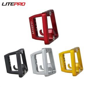 Litepro 접이식 자전거 Brompton 용 분할 돼지 코 패드 Birdy Bike 3 홀 전면 선반 캐리어