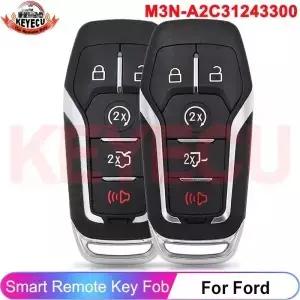 포드 퓨전 익스플로러 엣지 머스탱 F150 F250 2015 2016 2017 M3NA2C 용 KEYECU 5 버튼 31243300 스마트