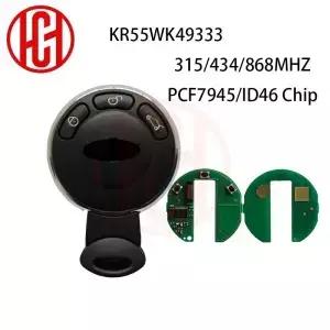 3버튼 스마트 리모컨 자동차 키 케이스3 시스템 FOB 미니 쿠퍼용 868mhz KR55WK49333