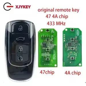 XJY ID47/4A 칩 433MHz 근접 스마트 카드 ry Tiggo 6 7 8 Plus Omoda 5 용 블레이드가있는 기존 자동차
