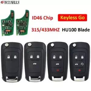 Ecusells 키리스 고 원격 스마트 자동차 크루즈 말리부 임팔라 이쿼녹스 로 315 MHz ID46 칩 HU100
