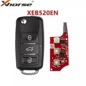 1/3/5PCS Xhorse XEB510EN/XEB520EN바겐 B5 타입 슈퍼 원격 키용 XT27B 칩 포함