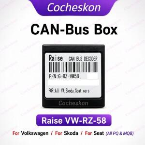 자동차 라디오 CAN 버스 어댑터  안드로이드 헤드 유닛 상승 RZ-VW-58  VW 스코다 시트 라비다 골프 보라