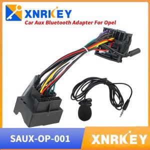 XNRKEY 마이크 핸즈프리 블루투스 5.0 AUX 어댑터 OPEL CD30 Mp3 DVD90 헤드 유닛  전체 하네스 플매트 카