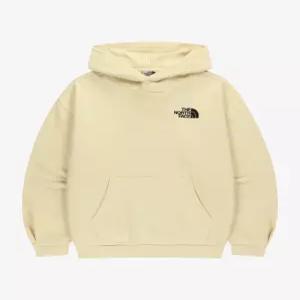 [국내정품] 노스페이스 THE NORTH FACE NM5PR52L 화이트라벨 로고 후드 풀오버 EGG YELLOW