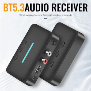 T88 무선 블루투스 오디오 리시버  AUX 3.5mm RCA U 디스크 잭  유선 스피커용 어댑터  앰프 자동차 키트