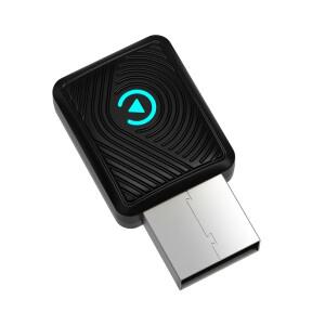 2-in-1 무선 카플레이 안드로이드 오토 어댑터 미니 소형 BT USB A & C 동글 (아이폰 호환호환 8+