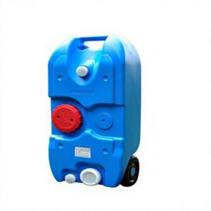 RV 캠핑 보트 야외용 바퀴 달린 휴대용 HDPE 워터탱크 25L 40L 신수 및 오수 이동 컨테이너