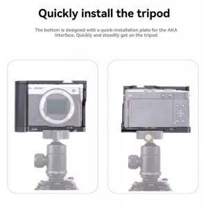 호환호환 LUMIX S9용 DT24 카메라 케이지 및 핸들  알루미늄 합금으로 제작된 보호 아르카-스위스 플레이