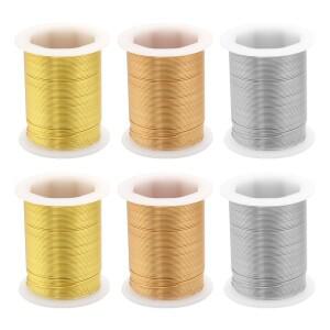 1개의 목록 금 색깔 구리 스틸사 0.3/0.4/0.5/0.6/0.8/1mm DIY 팔레츠 목걸이 만드는 보석을 위한 실사 구
