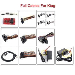 KTAG OBD2 V7.020 ECU 프로그래머 어댑터용 케이블 풀 세트  기계 없는 K-태그 펌웨어 자동차 칩 튜닝 마스