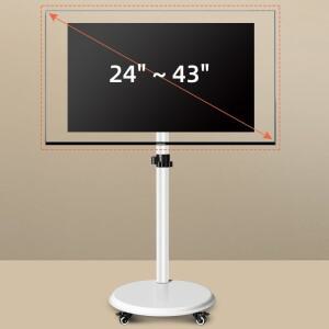 HILLPORT TV 카트 모니터 화면 프리 리프팅 롤링 마운트 스탠드 트롤리  LED LCD  낮은 높이  메사 SC50200