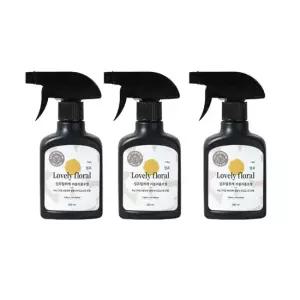 러블리플로럴향 섬유탈취제200ml 3개입 러블리플로럴향 음식냄새제거 탈취제