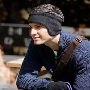 [제이큐]헤어밴드 겨울 헤어밴드 이어밴드 귀마개 남성용 밴드형 이어플러