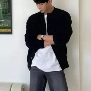 가디건 루즈핏 베이직한 남자가디건 디자인 심플 남자 간절기 남성가디건