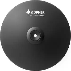 전자 드럼 세트용 Donner 뮤트 심벌 전기 키트용 듀얼 존 크 디지털 E CYB-D