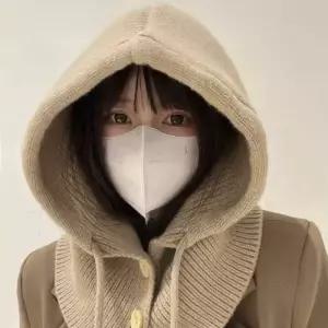 여자 여자 겨울 직장인 출근 룩 바라클라바 넥 워머