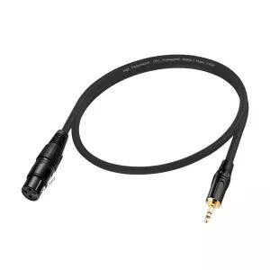 메뉴스타트 3.5mm에서 XLR로 암 케이블 3.3FT 언밸런스드 1/8 미니 잭 TRS 스테레오 수컷 to 마이크 오디오