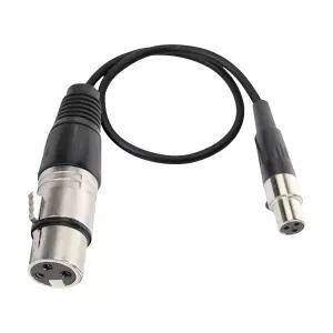 MEIRIYFA Mini XLR 여성 마이크 케이블 3핀 카드 비가능 오디오 for BMPCC 4K Camera Video Assist Sharp