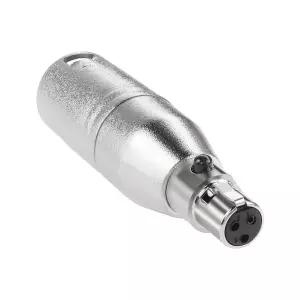 QIANRENON XLR Male to Mini Female 오디오 컨버터 어댑터 - 3핀 플러그 잭 밸런스 헤드폰 마이크 커넥터