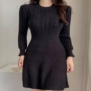 데일리 여성 데이트 코디 예쁜 니트 미니 원피스 치마