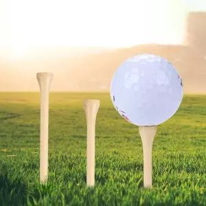 나무 골프티 꽂이 높이조절 드라이버 우드티 50p 세트 3사이즈