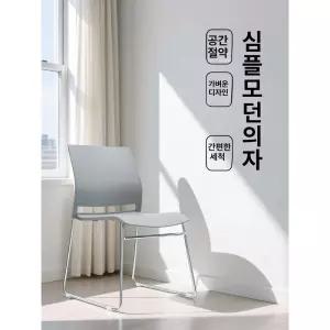 일체형의자 회의실 강의실 진회색 책상 바퀴 책걸상