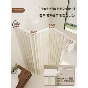 접이식 샤워 커튼 흡착판형 곰팡이 자바라 가림막 건식