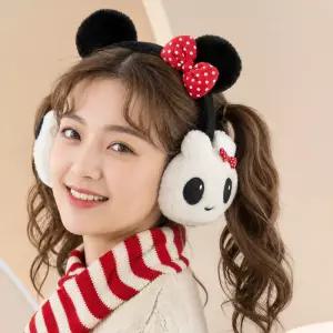 리본 토끼 귀마개 겨울 기모귀마개