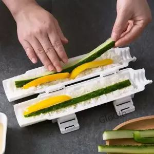빠른 초밥 제조기 DIY 롤러 쌀 틀 고기 야채 몰드 기계 벤토 주방 용품 가젯