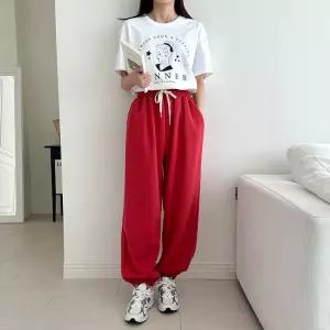 [골피아]산뜻한 헤러드 여자 에어 벌룬 조거 룬조거 바지 트레이닝 팬츠 트레이닝복 세트 데일리바지