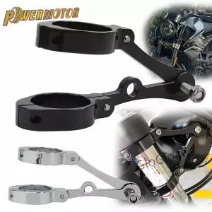 Powermotor 범용 39-41mm CNC 오토바이 라이트 브래킷 포크 튜브 할리 카페 레이서 마운트 클램프