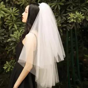셀프 베일 웨딩베일 웨딩 샤워 면사포 헤어 브라이덜 셀프웨딩면사포 소품