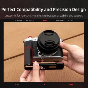 카메라 그립 L자형 마운트 플레이트FUJIFILM X-M5 핸드 알루미늄 베이스L-브래킷 액세서리