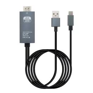 폰티비연결 미러링케이블3M 4K60Hz C타입USBtoHDMI2.0