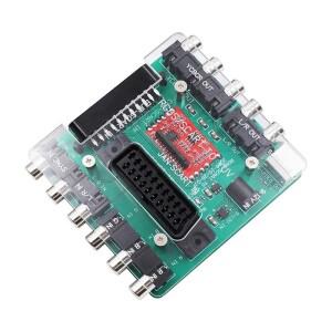 SCART RGBS - YUV YCBCR 비디오 변환기 SCART(EUR) 및 MD/SS/DC/PS/SFC 콘솔용 PCB 상자