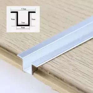 1개 7mm*300mm 티타늄 화이트 실버 컬러 볼록형 알루미늄 합금 장식 라인 보호 코너 부식 없음